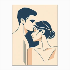 Couple together 2 Canvas Print