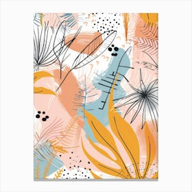 Abstract Tropical Pattern 1 Canvas Print