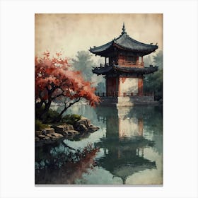 Asian Pagoda 5 Canvas Print