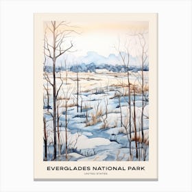 Everglades National Park United States 4 Poster Canvas Print