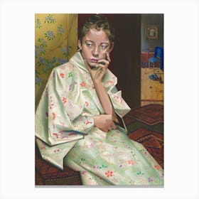 The Kimono Girl (2021) Canvas Print