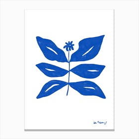 Blue Flower Collection 7 Canvas Print