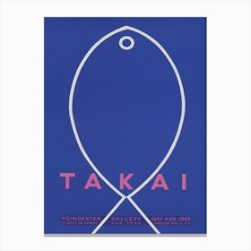 Takai Vintage Exhibition Poster Canvas Print
