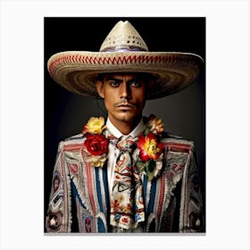 Mexican Man Mexican life Canvas Print