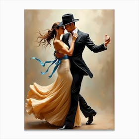 Tango Dancers Canvas Print