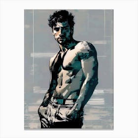 Muscle Man Canvas Print