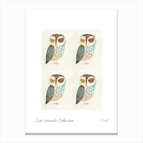 Cute Animals Collection Owl 1 Canvas Print