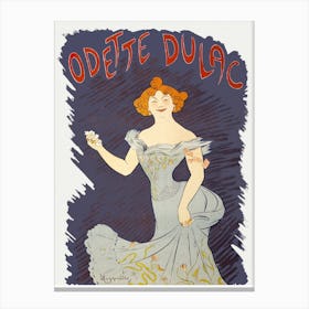 Vintage French Advertising Poster Odete Dulac Canvas Print