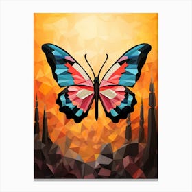 Butterfly Abstract Pop Art 3 Canvas Print