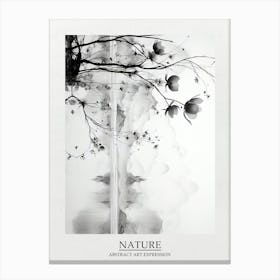Nature Abstract Black And White 1 Poster Canvas Print
