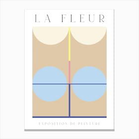 La Fleur Geometric Flowers Poster Set 1 Canvas Print