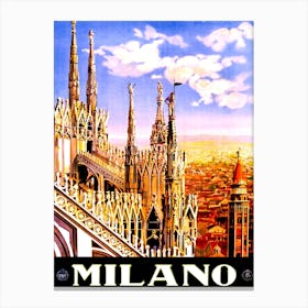 Milan Cathedral, Italy Canvas Print