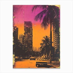 Mumbai Retro Polaroid Inspired 2 Canvas Print