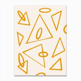 Abstract Triangles Canvas Print