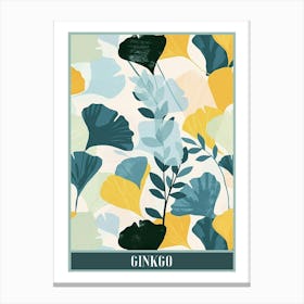 Ginkgo Tree Flat Illustration 7 Poster Canvas Print