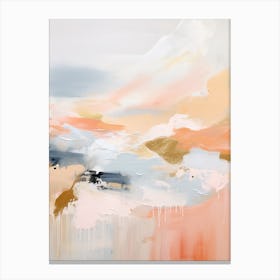 Winter Pastel Abstract Painting 3 Canvas Print