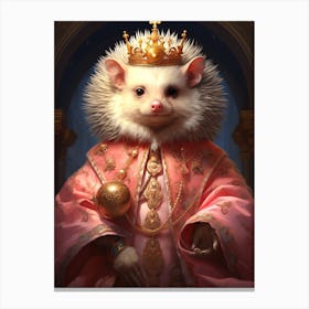 King Of The Hedgehog Canvas Print