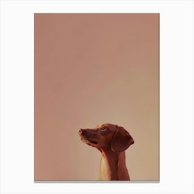 Dachshund.Generated AI. Art Print Canvas Print