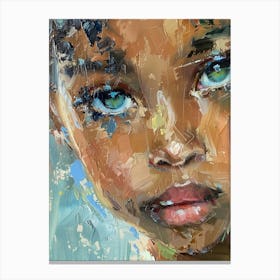 Child With Blue Eyes Canvas Print