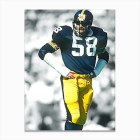 Jack Lambert Of The Pittsburgh Steelers Canvas Print