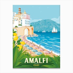Amalfi Coast Italy | Atrani | Coastal print Canvas Print