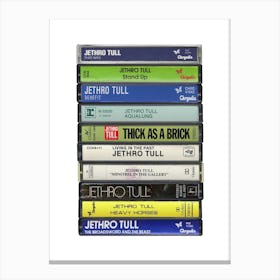 Jethro Tull - Albums - Cassette Print Canvas Print