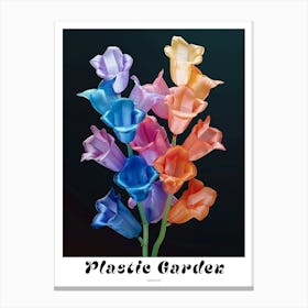 Bright Inflatable Flowers Poster Larkspur 3 Canvas Print