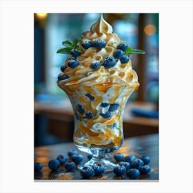 Blueberry Sundae Canvas Print