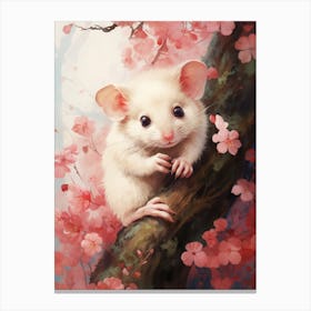 Adorable Chubby Posing Possum 3 Canvas Print