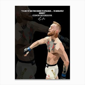 Conor Mcgregor Quotes 4 Canvas Print