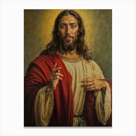 Jesus Christ Photorealistic Canvas Print