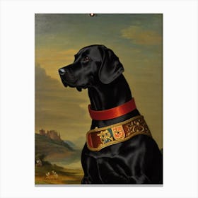 Labrador 3 Renaissance Portrait Oil Painting Canvas Print