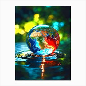 Earth In Water 1 Canvas Print