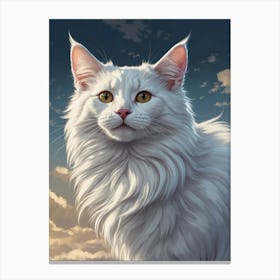 White Cat Canvas Print