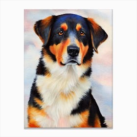 Beauceron 5 Watercolour dog Canvas Print