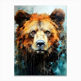 Bear Painting animal art Canvas Print