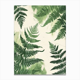 Pattern Poster Tassel Fern 1 Canvas Print