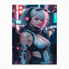 Futuristic Girl Canvas Print