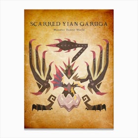 Scarred Yian Garuga Vintage Canvas Print