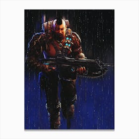 Marcus Fenix From Games Gears Of War Canvas Print