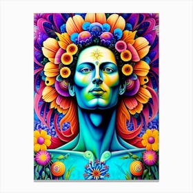 Psychedelic Man 5 Canvas Print