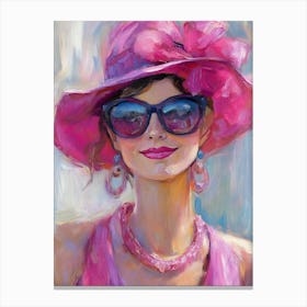 Pink Hat 2 Canvas Print