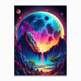 Psychedelic Landscape Canvas Print