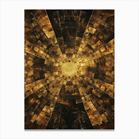 Abstract Golden Fractal 1 Canvas Print