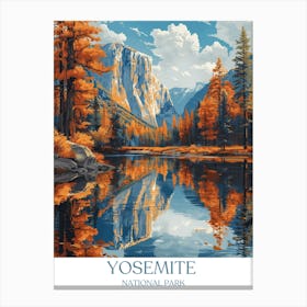 Yosemite National Park Travel Poster Canvas Print