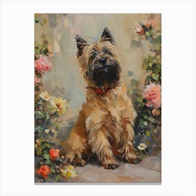 Cairn Terrier Acrylic Painting 1 Canvas Print