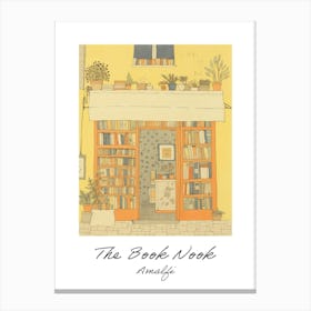 Amalfi The Book Nook Pastel Colours 2 Poster Canvas Print