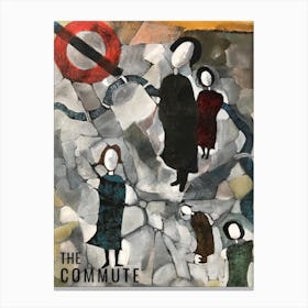 The Commute Crack In Time Canvas Print