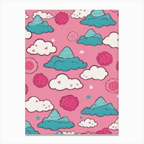 Clouds And Stars 3 Canvas Print