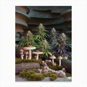 Mushroom Forest Canvas Print